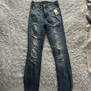Abercrombie Blue Ripped Jeans